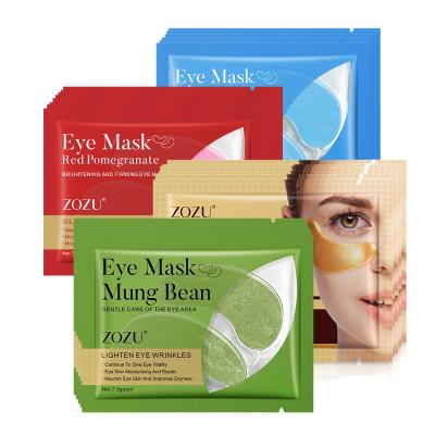 China Dark Circles Soft Private Label Eye Mask Silk Mung Beans Remove Dark Circles Moisturize Gel Cleansing Reusable Eye Masks for sale