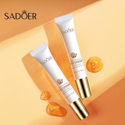 China Anti-wrinkle Private Label Remove Dark Circles Eye Essence Skin Whitening Moisturizing Massage Snail Eye Cream for sale