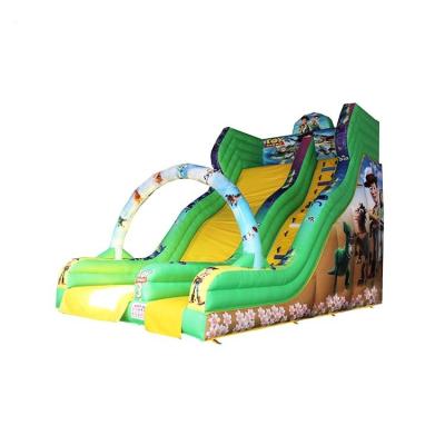 China OEM Green Inflatable Castle Slide Customized Size Durable For Kindergarten for sale