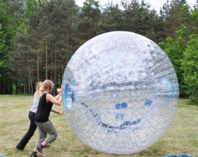 중국 환경 친화적인 완벽한 팽창식 명확한 Zorb 공 2.4m*2.2m*1.8m 우수한 물개 높이 판매용