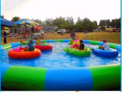 China High Tensile Inflatable Water Pool , Small Round Inflatable Pool For Bumper Boat for sale