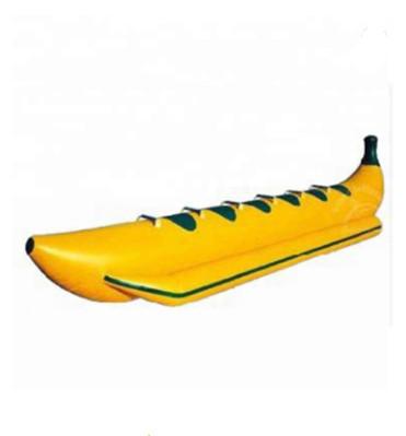 China Yellow Inflatable Banana Boat Durable 0.6~0.9mm PVC Easy Set Up And Take Down for sale