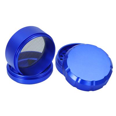 China Custom Logo 62MM Aluminum Alloy 4 Parts Metal Aluminum Alloy Hemp Smoking Weed Herb Grinder for sale