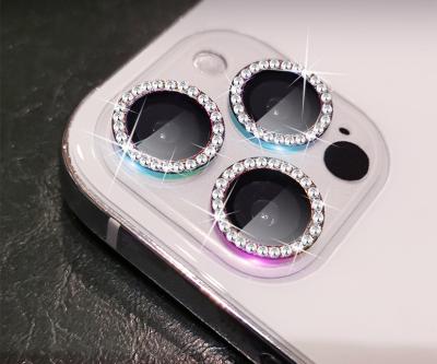 China Anti Broken Camera Lens Protector HD Camera Tempered Glass For iPhone 13 Max Pro Diamond Luxury Sticker for sale