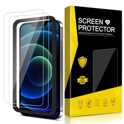 China Shenzhen Ycymo Foriphone Mobile Phone Screen Protector 3pack 13 Tempered Glasses With Easy Install Tool for sale