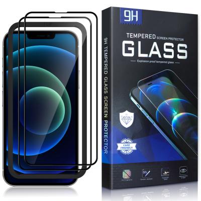 China 0.3mm 9H Tempered Glass Phone Screen Protector ForiPhone 13 Tempered Glass With Retail Package for sale