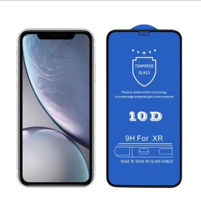 China Mobile Phone 6D Tempered Glass For iPhone X XS max XR 7 Edge Full Coverage 10D Curved Glass For iPhone 7 8 for sale