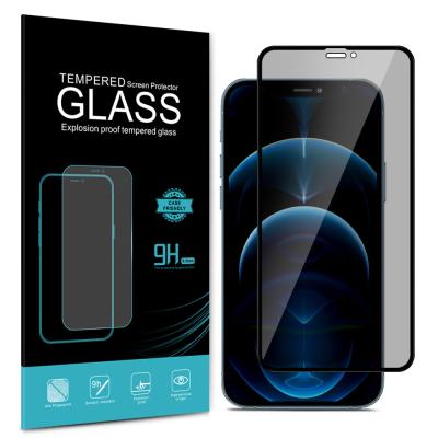 China Protect Mobile Phone LCD Screen Protector Amazon Mobile Phone Accessories 3D Full Coverage Privacy Screen Protector Good Quality Tempered Glass For iPhone 11 12 pro for sale