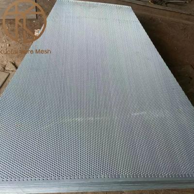 China Plain Weave Aluminum 8mm Hole Punched Metal Sheet Perforated Mesh Screen for sale