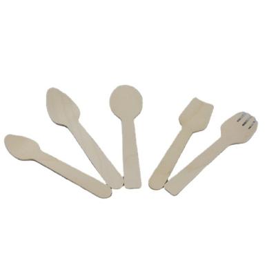 China Disposable Disposable Wooden Cutlery Set for sale