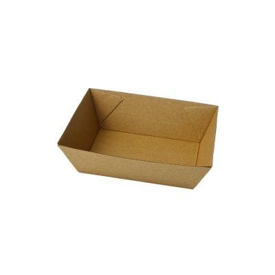 China Wholesale Corrugated Food Pack Snacks Fluting Disposable Paper Food Trays for sale