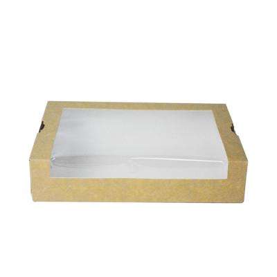 China Wholesale Custom Disposable Logo Black/White Kraft Paper White Paper/Kraft Paper Customized Food Packaging Sushi Box for sale