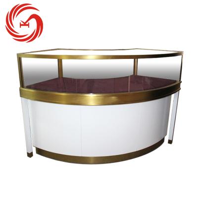 China Environmental Friendly Store Jewelry Store Material Luxury Design Jewelry Showcase Display Wooden And Glass Cabinet for sale