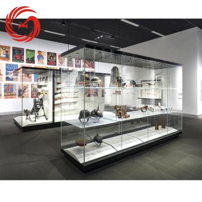 China MDF & Mood Glass Museum Display Case Museum Glass Display Case Design For Sale for sale