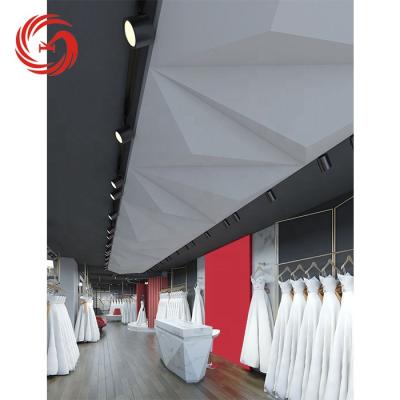 China Advertising& Show modern white style dress display bridal clothing store design for sale