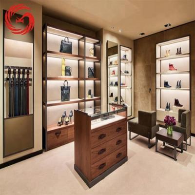 China modern bag shop cabinet showcase design for bag shop decoration idea for sale