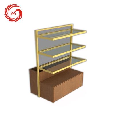 China Shoe Display Rack Led Light Shoe Shop Furniture Wooden Shoe Display Rack For Slipper for sale