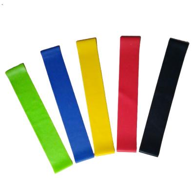 China Natural Resistance Mini Loop Bands Durable Workout Latex Exercise Set of 5 for sale