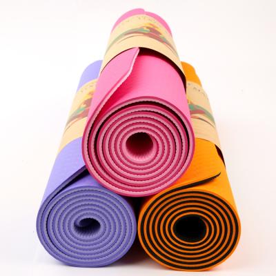 China Hot Selling Eco-friendly Non-slip Gym Fitness Workout Mat Anti-Skid Tape Yoga Mat for sale