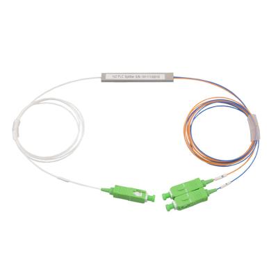 China FTTH Solution Wholesale 1X2 SC/APC Micro PLC Splitter Ethernet Splitter for sale