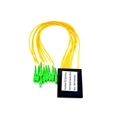 China FTTH Fiber Optic ABS PLC Box Shaped Splitter FTTP Optica Spliter 1x8 Ftth for sale