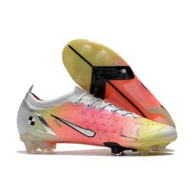 China 2022 New Generation Plastic Factory Direct Sales 14 High Top Plastic Soccer Boots FG Spike Soccer Shoes Soccer for sale