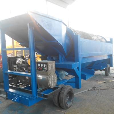 China Alluvial Gold Washing Plant Mobile Gold Rotary Drum Screen For Sale for sale