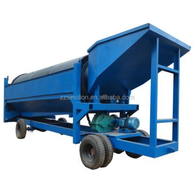 China mobile sand gold washing plant gold trommel screen classifier machine for sale for sale