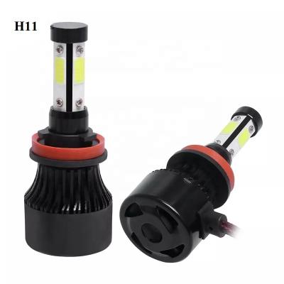 China High Brightness LED 4 Sides 360 Degree Light No Dark Spot New Arrival X7 h11 led headlights bulb 360 degree head light H1 H3 9005 9006 9012 880 high low canbus h4 h7 4 sides led car lamp for sale