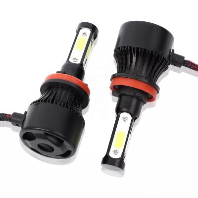 China High Brightness LED 4 Sides 360 Degree Light No Dark Spot Auto lighting system X7 h11 9005 9006 9012 headlamp led lighting for vehicle car led head light 4 sides h7 h4 led headlight bulb for sale