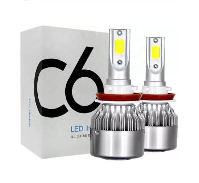 China Hot sale High Brightness LED C6 Super brightness motorcycle lighting system C6 LED headlight H1 H3 H7 H11 H13 H27 H15 9005 9006 car LED headlights bulb H4 LED for sale