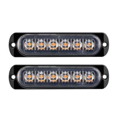 China Truck led lights bar 24 volt led truck light Hot Sale Car Emergency Light bar Flash Strobe led side marker light for truck trailer 6led Truck Light for sale