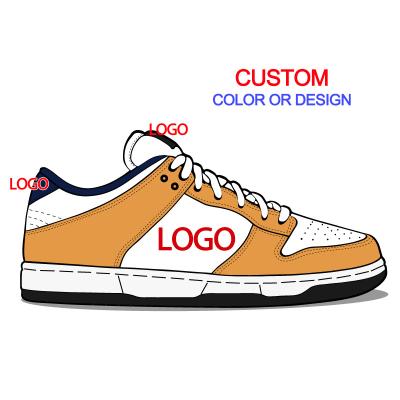 China Fashion Trend Original Customize Logo Men Inflatable High Low Cut NK Sneaker Unique Leather Shoes NK Logo Men Blank Skateboard Manufacturer for sale