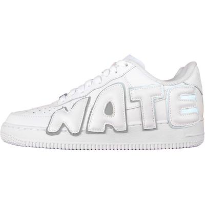 China Rubber 2021 new Wholesale Custom Air Brand Fashion White Force 1 Rubber PU Sole Sneakers Men Shoes for sale