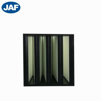 China Air conditioning sale small hot light weight ABS resistance hepa v bank plastic air filter for sale