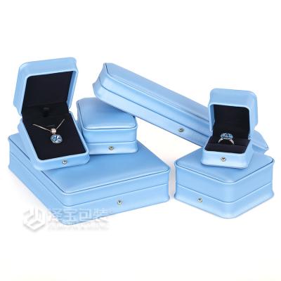 China Jewelry Packaging Gift Box Low Price Jewelry Set Boxes Earring Necklace Ring Box PU Leather Wholesale Luxury Jewelry Boxes for sale