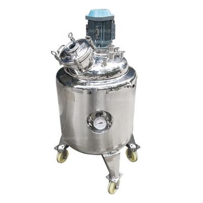 China Liquid with Solids Ice Cream Mixer Stainless Steel Hanging Mixing Tank for Yogurt Making Mayonnaise Emulsifying Mixer for sale