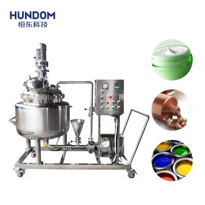 China Liquid With Hanging Solids Food Processing Application Stainless Steel Homogenizer Mixer Syrup Salad Dressing Viscous Liquid Ketchup Making Machine for sale