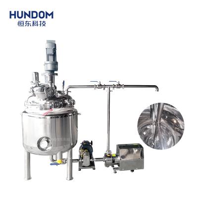 China Vegetable Processing Plant Stainless Steel Electric Jacket Tank Date Mixing Sugar Syrup Cooking Blender Machine With Circulation Lobe Pump Homogenizer for sale