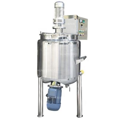 China Liquid With Hanging Tank Solids Price of Stainless Steel Hand Sanitizer Gel Homogenizer Mixer Liquid Soap Mixing Detergent Making Machine for sale