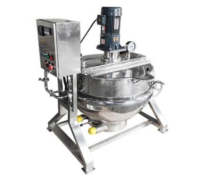 China Vegetable Processing Plant Stainless Steel Gas Electric & Steam Heating Industrial Ketchup Cooking Blender Machine Jacket Ketchup For Syrup Sugar for sale