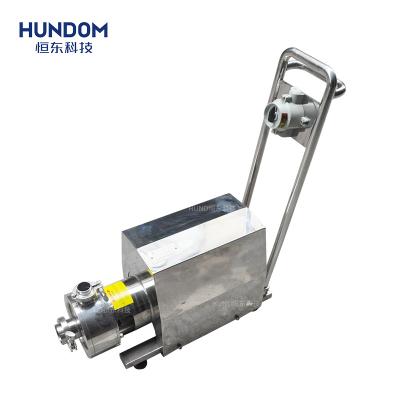 China Hand-push Liquid Type High High Shear Pump Continuity Homogeneous Emulsifying Dispersion Emulsifier Pump with CE for sale