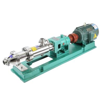 China Automotive Industry G Series Stainless Steel Mono Screw Slurry Pump For High Viscosity Paste for sale