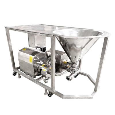 China Stainless Steel High Shear Viscous Liquid Milk Powder Integrated Water Homogeneous Mixer Dosing Machine With Platform for sale