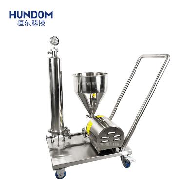 China Good Quality Custom Sanitary Milk Water Treatment Filter Machine Microporous Stainless Steel Filter For Sunflower Oil With Trolley for sale