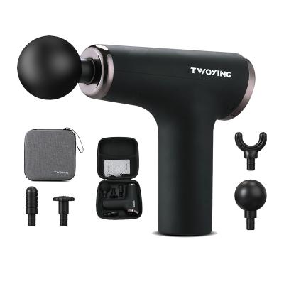 China TWOTING rechargeable deep tissue 12v cordless massage gun/vibrating massage gun muscle massage gun for sale