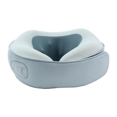 China NECK New Hot Sell Electric Shiatsu Neck U-shaped Vibrating Travel Massage Pillow for sale