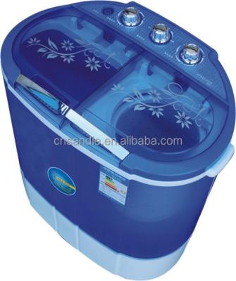 China Plastic Commercial Twin Tub Mini Portable Washing Machine For Gift for sale