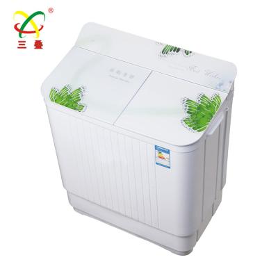 China Plastic Semi Automatic Twin Tub Washing Machine With Dryer for sale