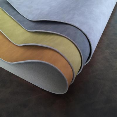 China Certificated Abrasion-Resistant Embossing Hot Stamping Color Change PU Leather for sale